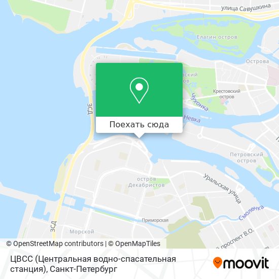 Карта ЦВСС (Центральная водно-спасательная станция)
