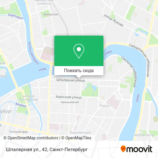 Карта Шпалерная ул., 42