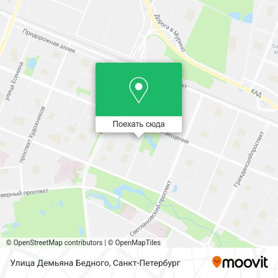 Карта Улица Демьяна Бедного
