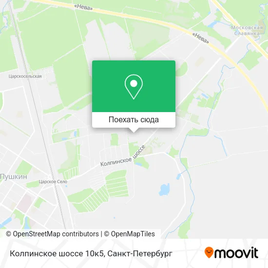 Карта Колпинское шоссе 10к5