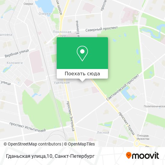 Карта Гданьская улица,10