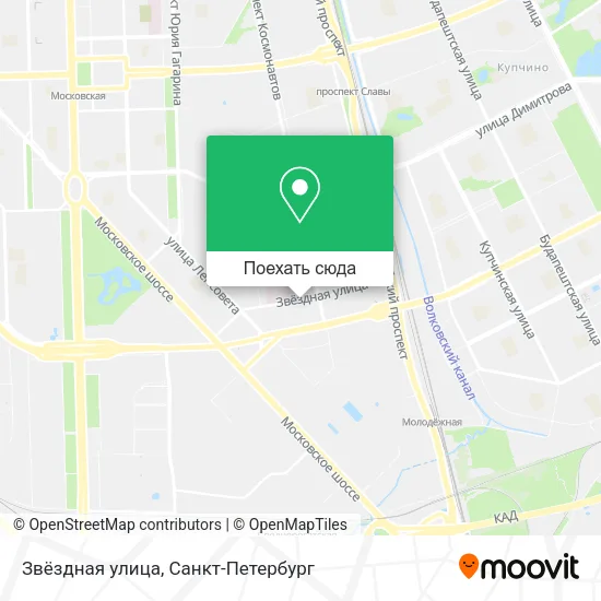 Карта Звёздная улица