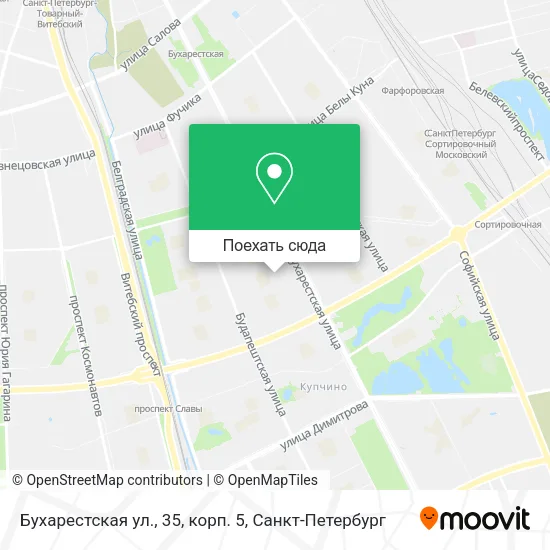 Карта Бухарестская ул., 35, корп. 5