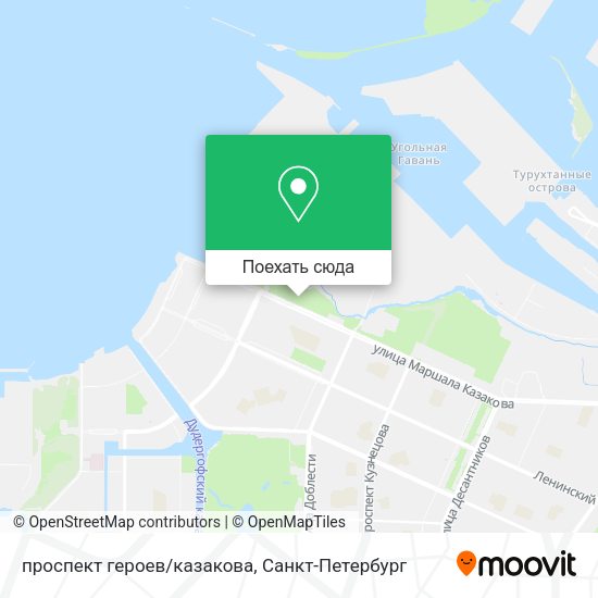 Карта проспект героев/казакова