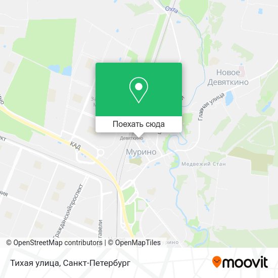 Карта Тихая улица