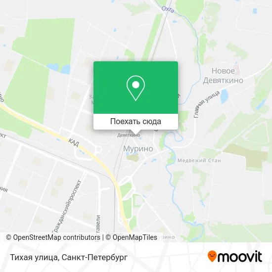 Карта Тихая улица