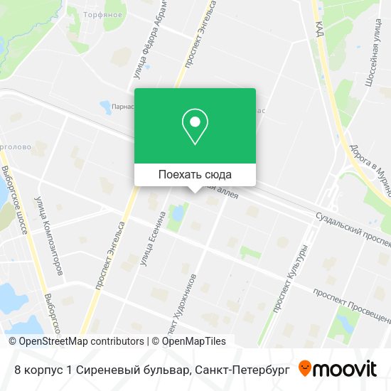 Карта 8 корпус 1 Сиреневый бульвар