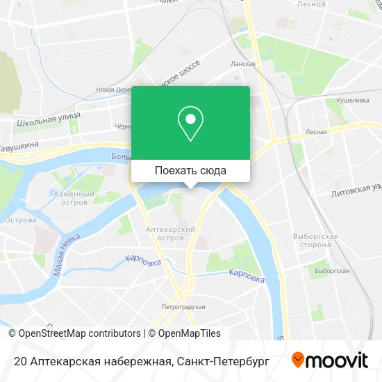 Карта 20 Аптекарская набережная
