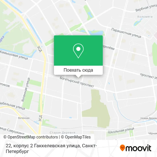 Карта 22, корпус 2 Гаккелевская улица