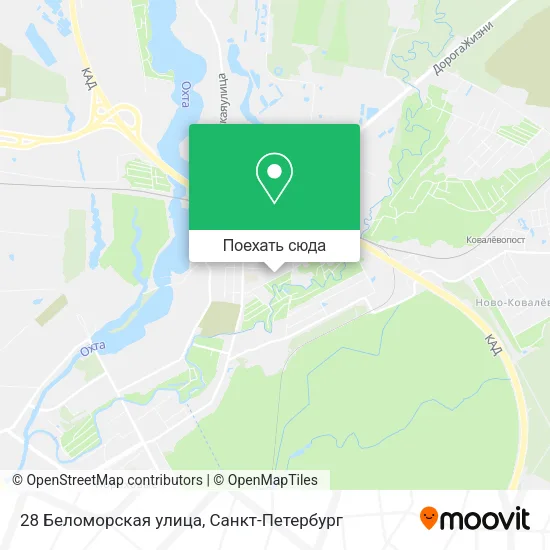 Карта 28 Беломорская улица