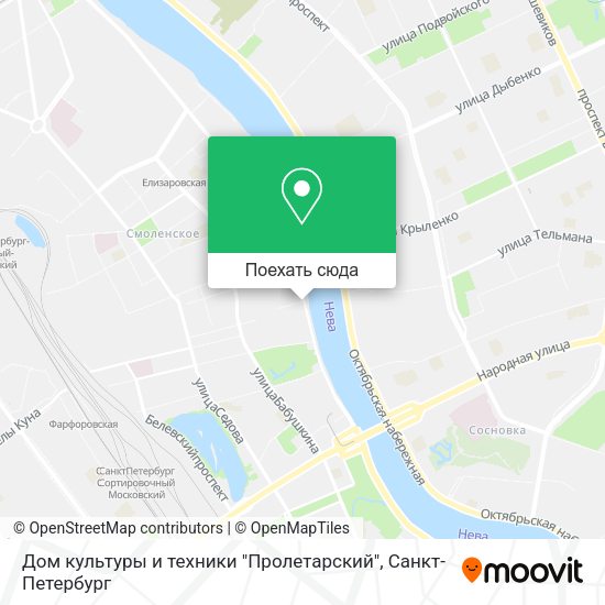 Карта Дом культуры и техники "Пролетарский"