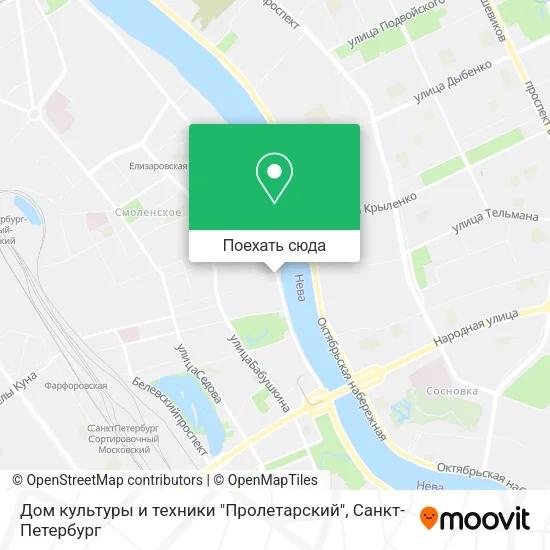 Карта Дом культуры и техники "Пролетарский"