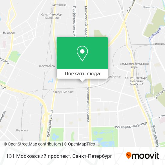 Карта 131 Московский проспект