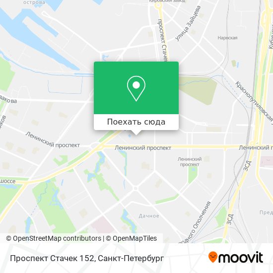 Карта Проспект Стачек 152