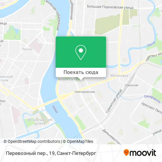 Карта Перевозный пер., 19