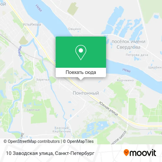 Карта 10 Заводская улица