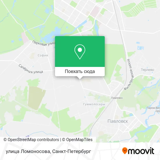 Карта улица Ломоносова