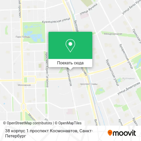 Карта 38 корпус 1 проспект Космонавтов
