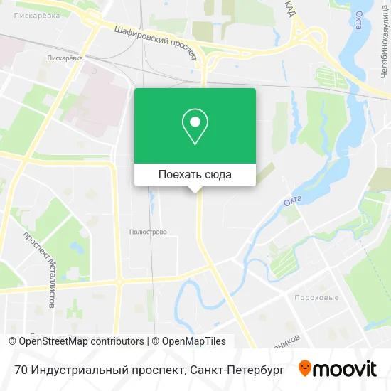 Карта 70 Индустриальный проспект