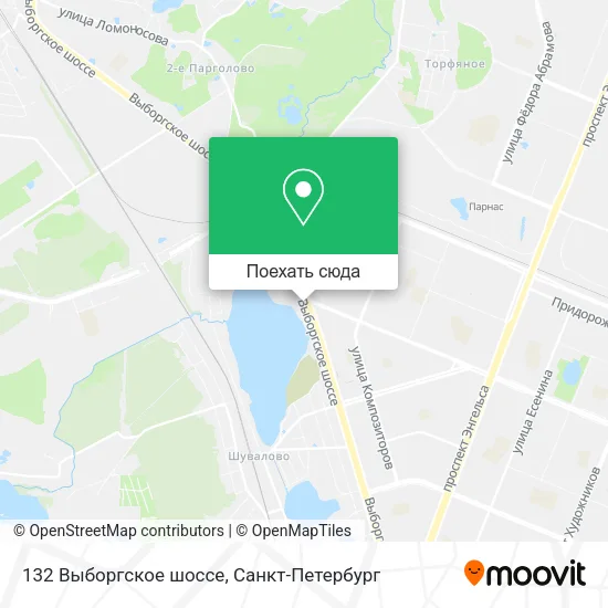 Карта 132 Выборгское шоссе