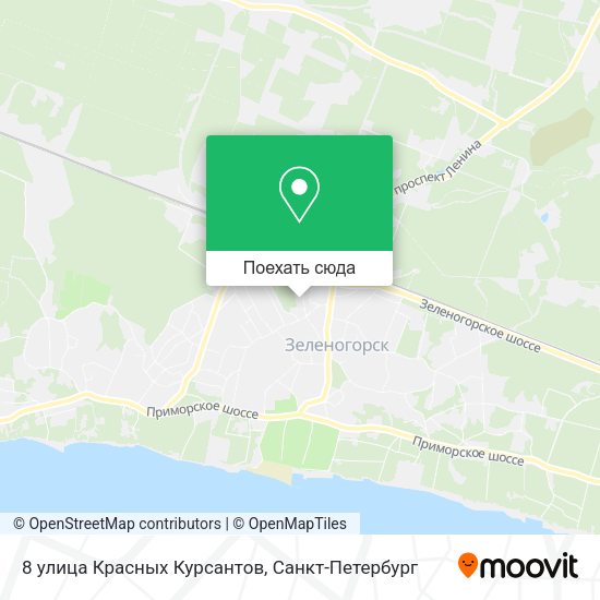 Карта 8 улица Красных Курсантов
