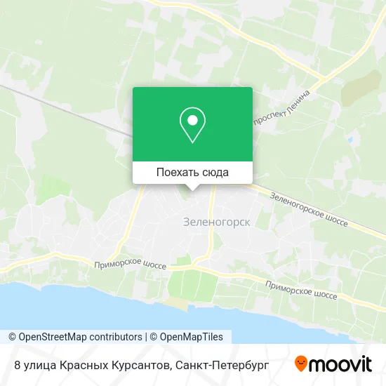 Карта 8 улица Красных Курсантов