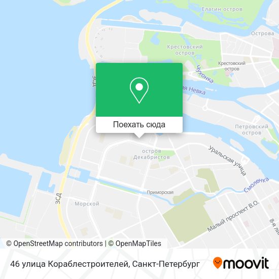 Карта 46 улица Кораблестроителей