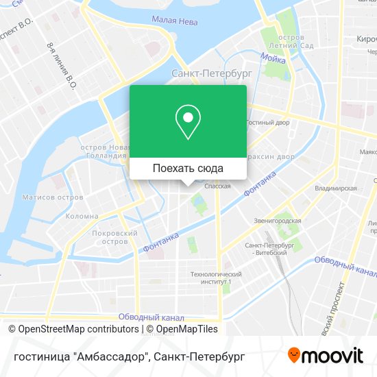 Карта гостиница "Амбассадор"