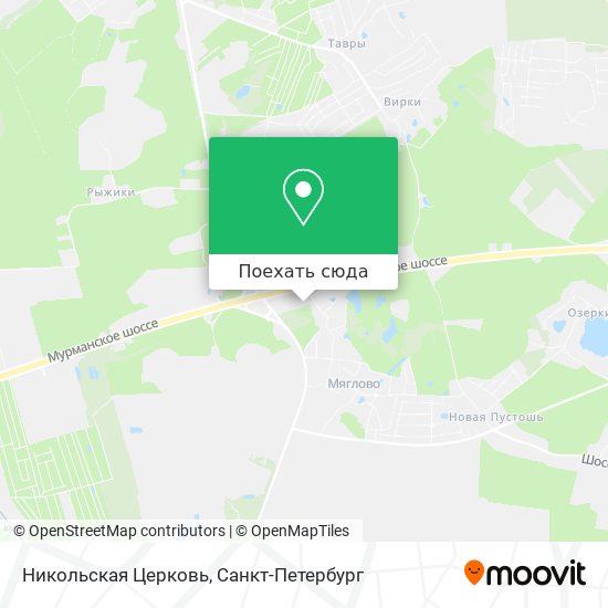 Карта Никольская Церковь