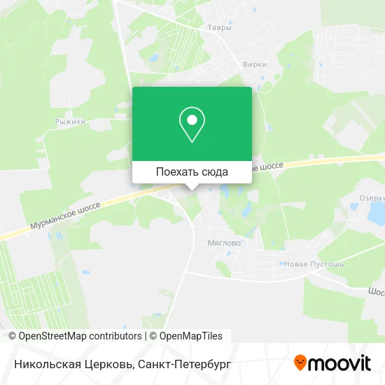 Карта Никольская Церковь