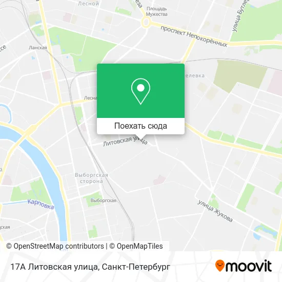 Карта 17А Литовская улица