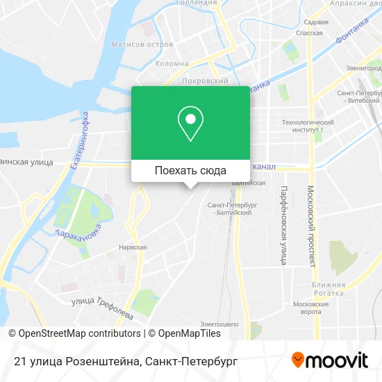 Карта 21 улица Розенштейна