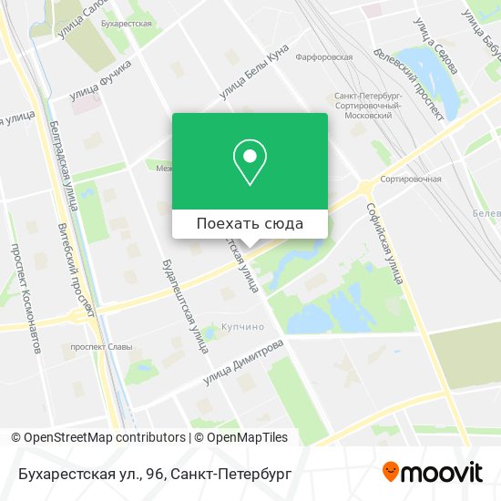 Бухарестская метро санкт петербург карта