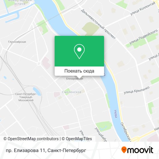 Карта пр. Елизарова 11