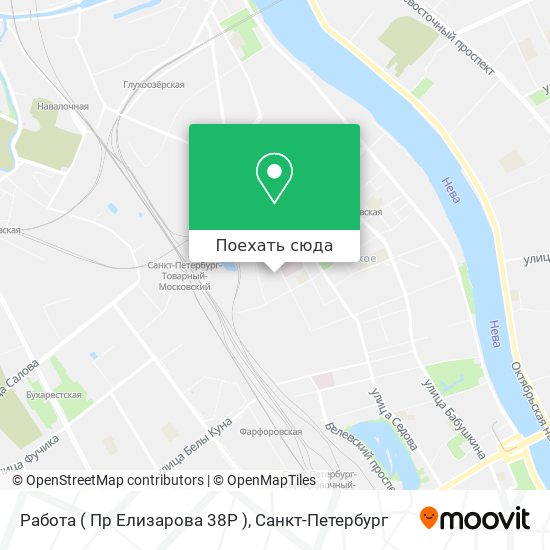 Карта Работа ( Пр Елизарова 38Р )