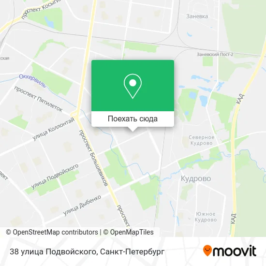 Карта 38 улица Подвойского