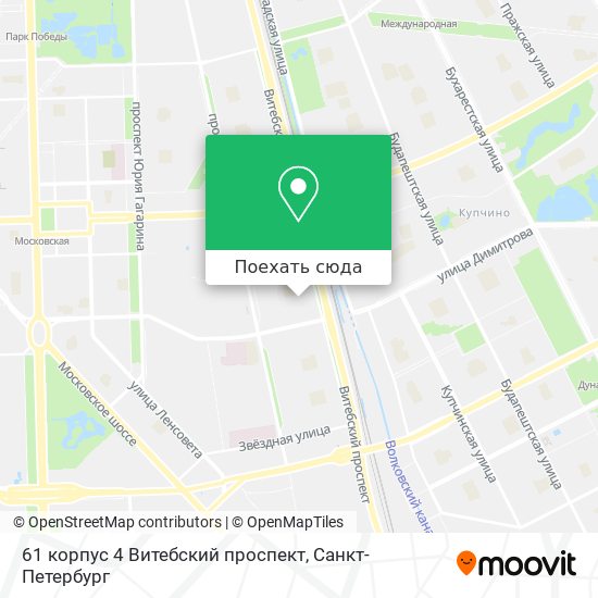 Карта 61 корпус 4 Витебский проспект