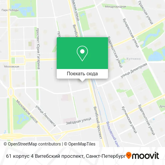 Карта 61 корпус 4 Витебский проспект