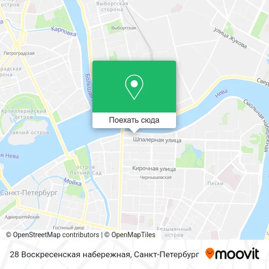 Карта 28 Воскресенская набережная