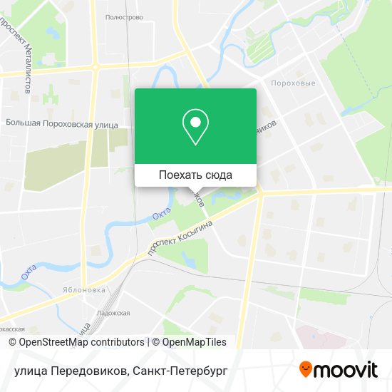 Карта улица Передовиков