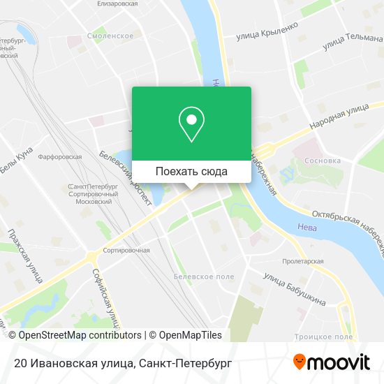 Карта 20 Ивановская улица