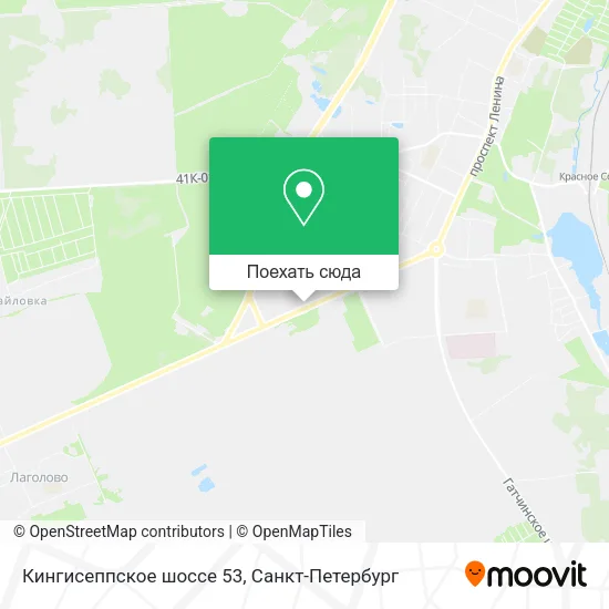 Карта Кингисеппское шоссе 53