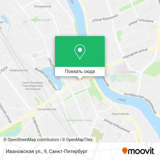 Карта Ивановская ул., 9