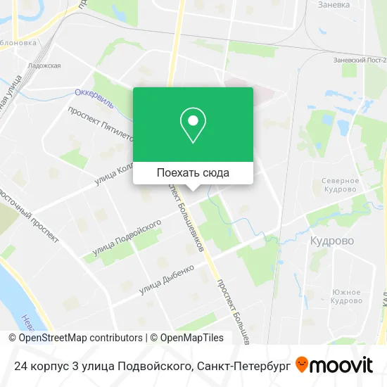 Карта 24 корпус 3 улица Подвойского