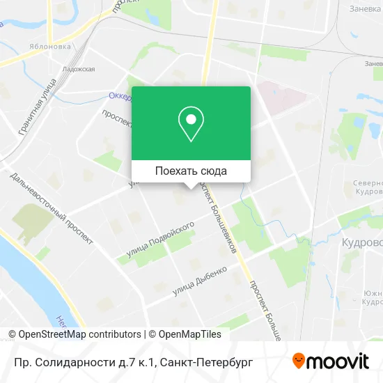 Карта Пр. Солидарности д.7 к.1