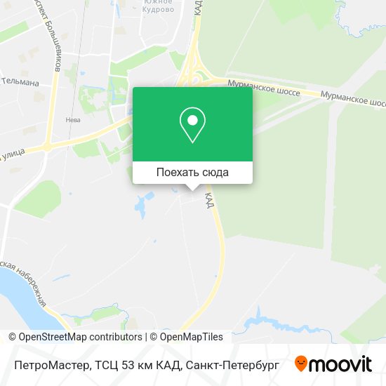 Карта ПетроМастер, ТСЦ 53 км КАД