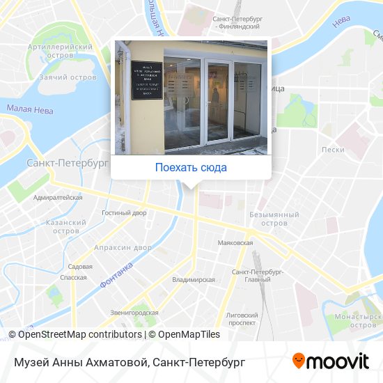 Карта Музей Анны Ахматовой