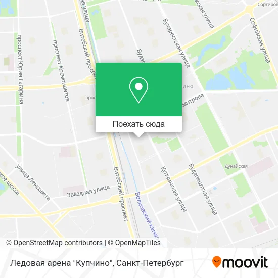 Карта Ледовая арена "Купчино"