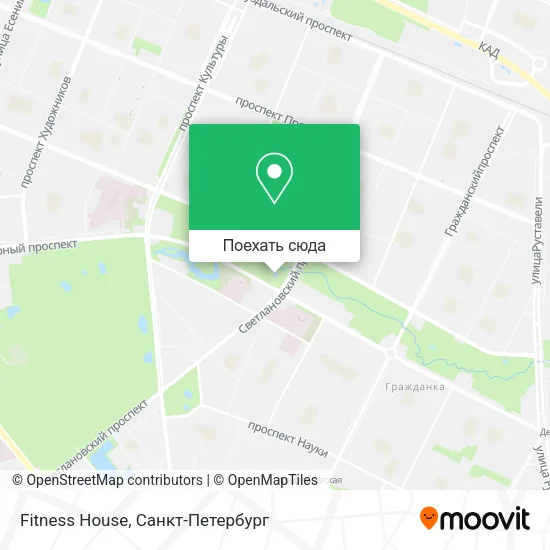Карта Fitness House