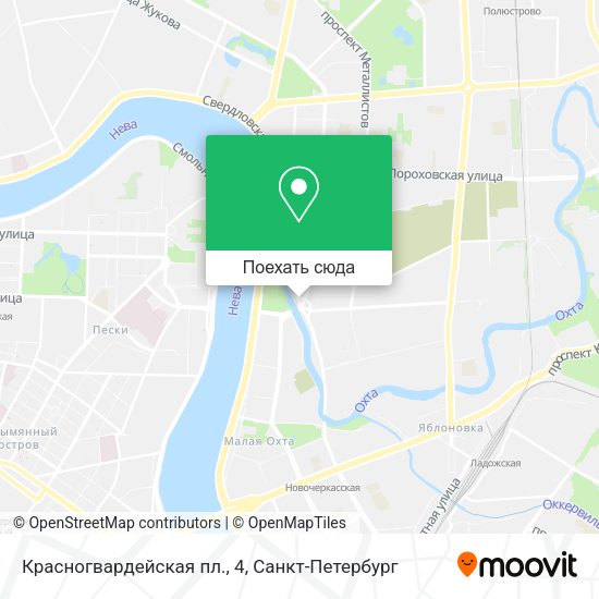 Карта Красногвардейская пл., 4